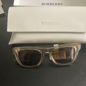 Burberry White Box with Purple Logo